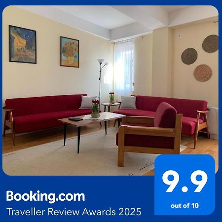 Bright Top Floor Apartment With Free Parking Skopje Exterior foto